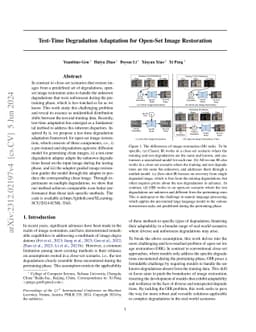 Test-Time Degradation Adaptation for Open-Set Image Restoration