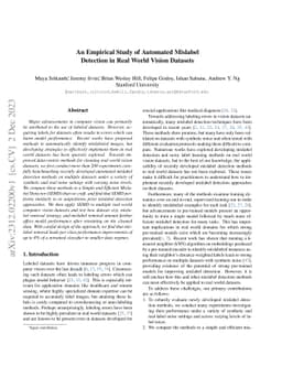 An Empirical Study of Automated Mislabel Detection in Real World Vision
  Datasets