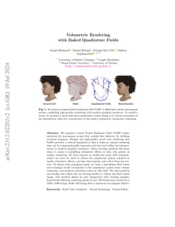Volumetric Rendering with Baked Quadrature Fields