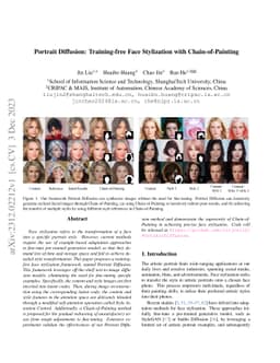 Portrait Diffusion: Training-free Face Stylization with
  Chain-of-Painting