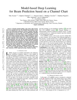 Model-based Deep Learning for Beam Prediction based on a Channel Chart