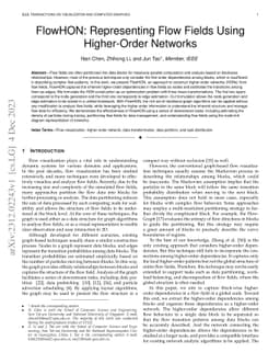 FlowHON: Representing Flow Fields Using Higher-Order Networks