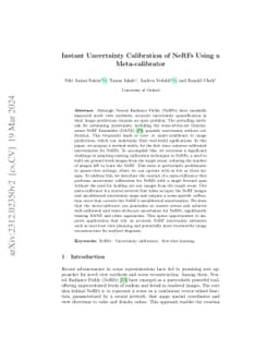 Instant Uncertainty Calibration of NeRFs Using a Meta-calibrator