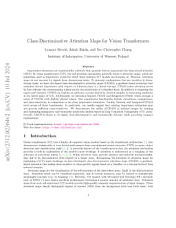 Class-Discriminative Attention Maps for Vision Transformers