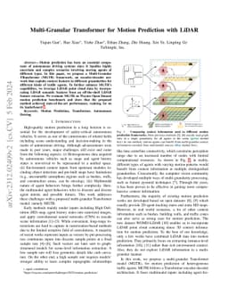 MGTR: Multi-Granular Transformer for Motion Prediction with LiDAR