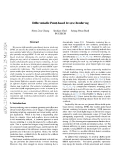 Differentiable Point-based Inverse Rendering
