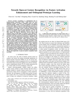 Towards Open-set Gesture Recognition via Feature Activation Enhancement
  and Orthogonal Prototype Learning