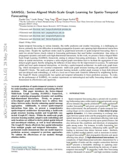 SAMSGL: Series-Aligned Multi-Scale Graph Learning for Spatio-Temporal
  Forecasting