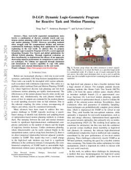 D-LGP: Dynamic Logic-Geometric Program for Reactive Task and Motion
  Planning