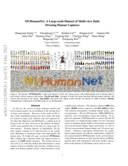 MVHumanNet: A Large-scale Dataset of Multi-view Daily Dressing Human
  Captures