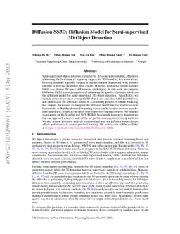 Diffusion-SS3D: Diffusion Model for Semi-supervised 3D Object Detection