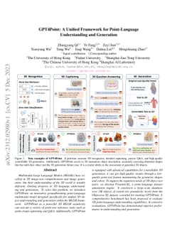 GPT4Point: A Unified Framework for Point-Language Understanding and
  Generation