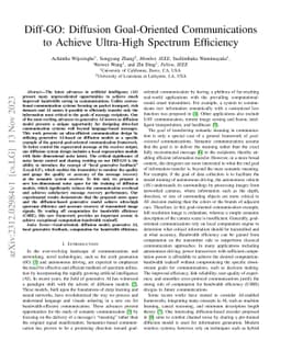 Diff-GO: Diffusion Goal-Oriented Communications to Achieve Ultra-High
  Spectrum Efficiency