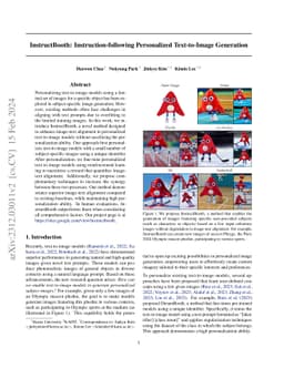 InstructBooth: Instruction-following Personalized Text-to-Image
  Generation