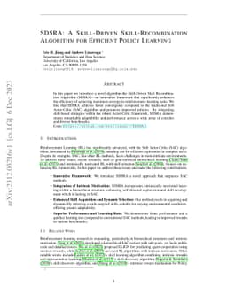 SDSRA: A Skill-Driven Skill-Recombination Algorithm for Efficient Policy
  Learning