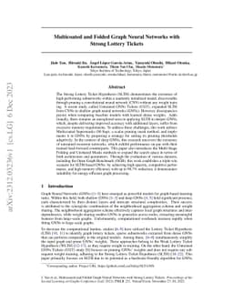 Multicoated and Folded Graph Neural Networks with Strong Lottery Tickets
