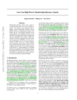 Low-Cost High-Power Membership Inference Attacks