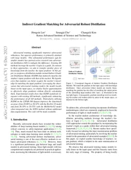 Indirect Gradient Matching for Adversarial Robust Distillation