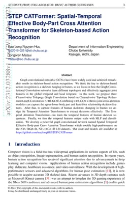 STEP CATFormer: Spatial-Temporal Effective Body-Part Cross Attention
  Transformer for Skeleton-based Action Recognition