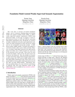 Foundation Model Assisted Weakly Supervised Semantic Segmentation
