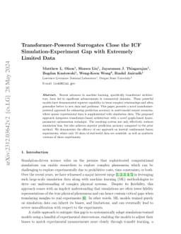 Transformer-Powered Surrogates Close the ICF Simulation-Experiment Gap
  with Extremely Limited Data