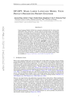 DP-OPT: Make Large Language Model Your Privacy-Preserving Prompt
  Engineer