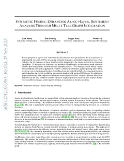 Syntactic Fusion: Enhancing Aspect-Level Sentiment Analysis Through
  Multi-Tree Graph Integration