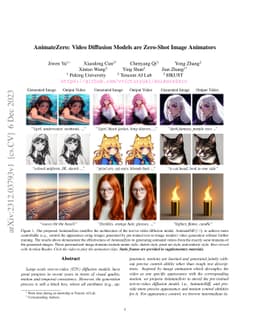 AnimateZero: Video Diffusion Models are Zero-Shot Image Animators