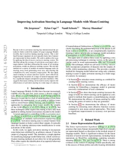 Improving Activation Steering in Language Models with Mean-Centring
