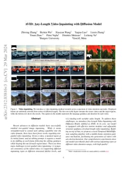 AVID: Any-Length Video Inpainting with Diffusion Model