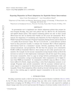 Exposing Disparities in Flood Adaptation for Equitable Future
  Interventions