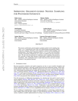 Improving Gradient-guided Nested Sampling for Posterior Inference