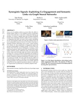 Synergistic Signals: Exploiting Co-Engagement and Semantic Links via
  Graph Neural Networks