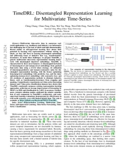 TimeDRL: Disentangled Representation Learning for Multivariate
  Time-Series