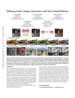 Diffusing Colors: Image Colorization with Text Guided Diffusion