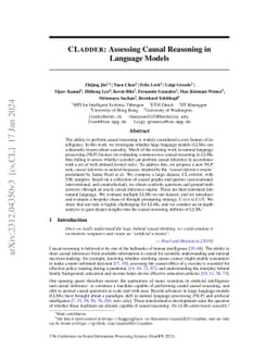 CLadder: Assessing Causal Reasoning in Language Models