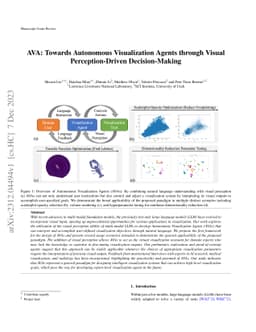 AVA: Towards Autonomous Visualization Agents through Visual
  Perception-Driven Decision-Making
