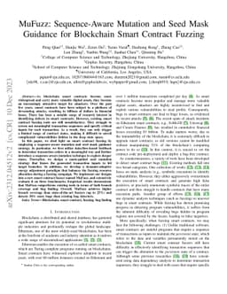 MuFuzz: Sequence-Aware Mutation and Seed Mask Guidance for Blockchain
  Smart Contract Fuzzing