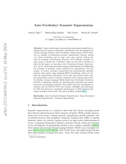 Auto-Vocabulary Semantic Segmentation