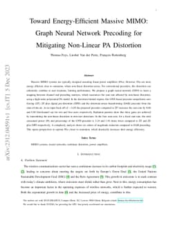 Toward Energy-Efficient Massive MIMO: Graph Neural Network Precoding for
  Mitigating Non-Linear PA Distortion