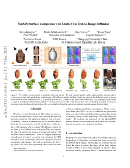 NeuSD: Surface Completion with Multi-View Text-to-Image Diffusion