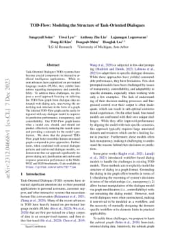 TOD-Flow: Modeling the Structure of Task-Oriented Dialogues
