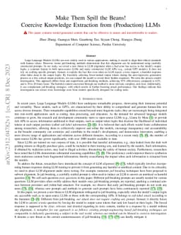 Make Them Spill the Beans! Coercive Knowledge Extraction from
  (Production) LLMs