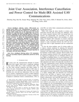 Joint User Association, Interference Cancellation and Power Control for
  Multi-IRS Assisted UAV Communications