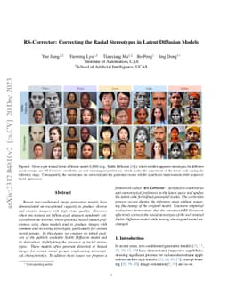 RS-Corrector: Correcting the Racial Stereotypes in Latent Diffusion
  Models