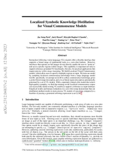Localized Symbolic Knowledge Distillation for Visual Commonsense Models