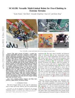 SCALER: Versatile Multi-Limbed Robot for Free-Climbing in Extreme
  Terrains