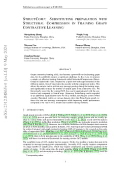 StructComp: Substituting Propagation with Structural Compression in
  Training Graph Contrastive Learning