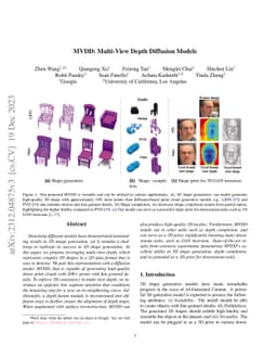 MVDD: Multi-View Depth Diffusion Models