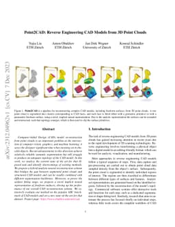 Point2CAD: Reverse Engineering CAD Models from 3D Point Clouds